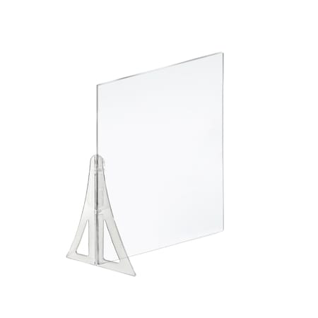Azar Displays 23.5" x 31.5" Single Leg Partition Shield, PK2 179894-187